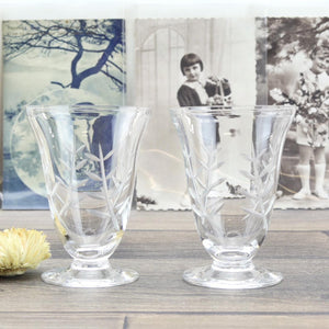 Service à liqueur cristal Daum Nancy 1950 six verres et carafe