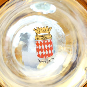 Set à limonade 6 verres et une carafe de la verrerie de Monaco Monte Carlo décor or luxueux
