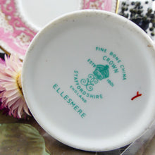 Charger l&#39;image dans la galerie, Tasses à moka anglaises staffordshire ellesmere en porcelaine rose émaillée