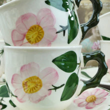 Charger l&#39;image dans la galerie, Service 6 Tasses à café Villeroy Boch tasses vintage Wild Rose fleurs roses
