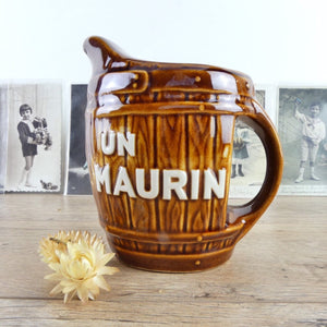 Carafe publicitaire vintage Maurin