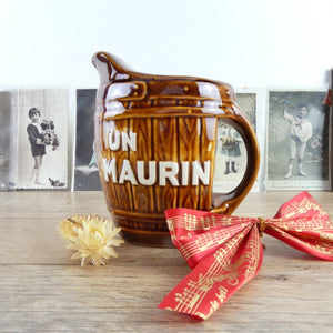 Carafe publicitaire vintage Maurin