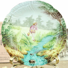 Charger l&#39;image dans la galerie, Assiette murale ancienne décor prince charmant, assiette ancienne paysage, assiette murale vintage