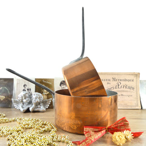 Set de 5 casseroles françaises en cuivre Tournus